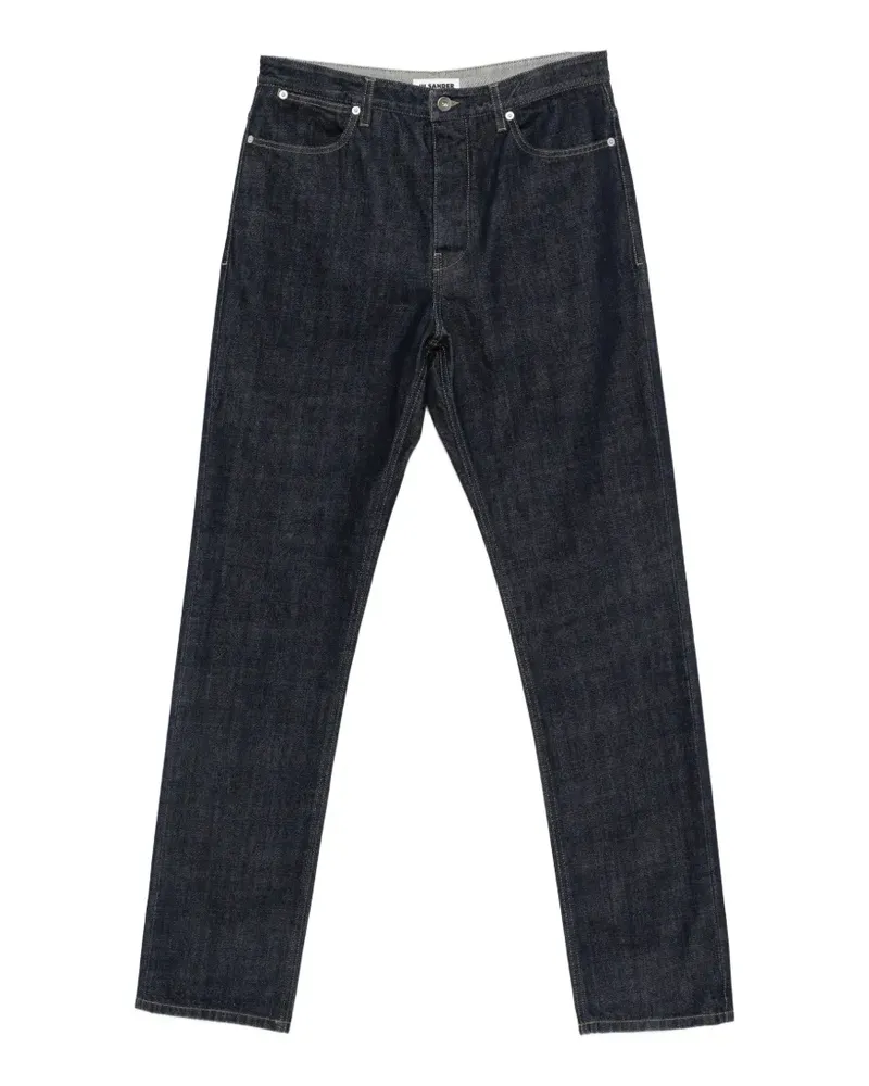 Jil Sander Jeans mit Logo-Patch - Blau Blau