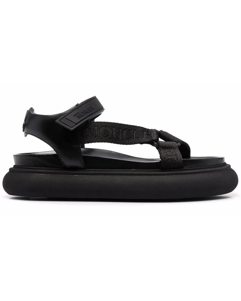 Moncler Sandalen mit Klettverschluss - Schwarz Schwarz