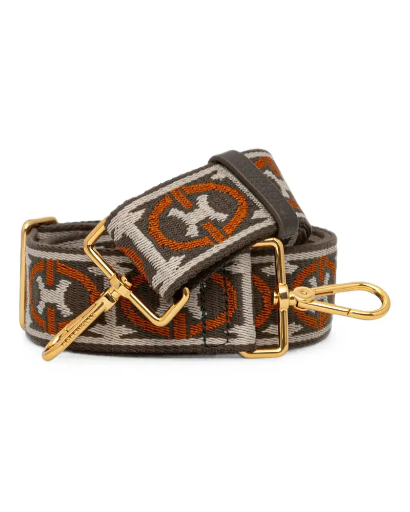 Coccinelle Schulterriemen mit Logo-Monogramm - Grau Grau