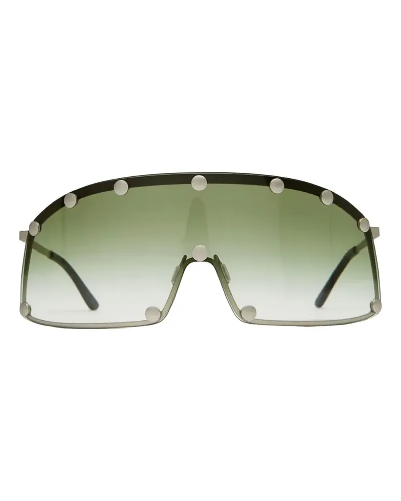 DRKSHDW by Rick Owens Shield Sonnenbrille - Silber Silber