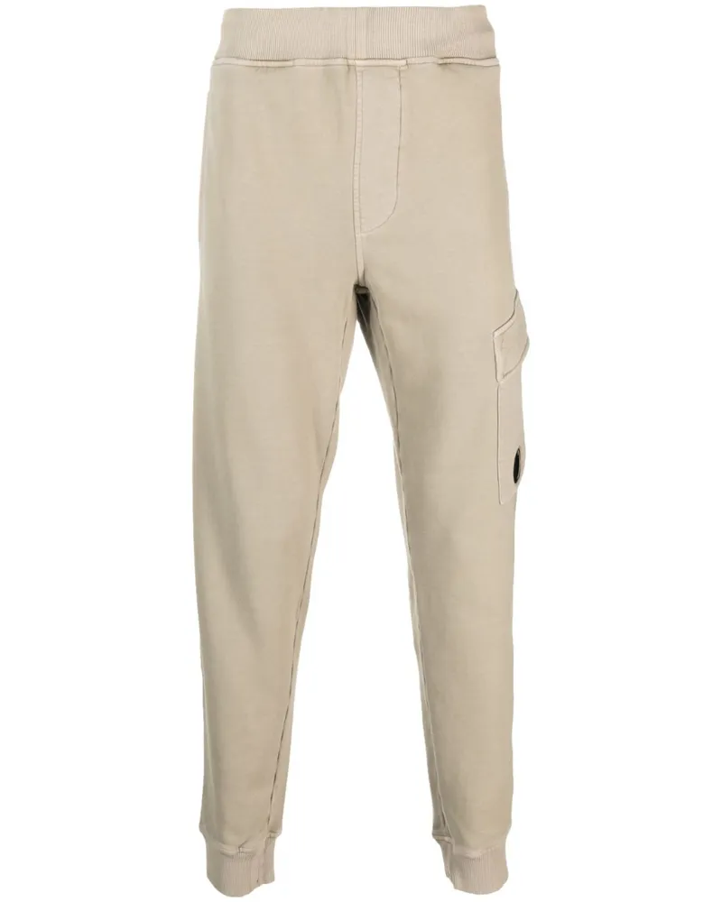 C.P. Company Jogginghose mit Logo-Schild - Nude Nude