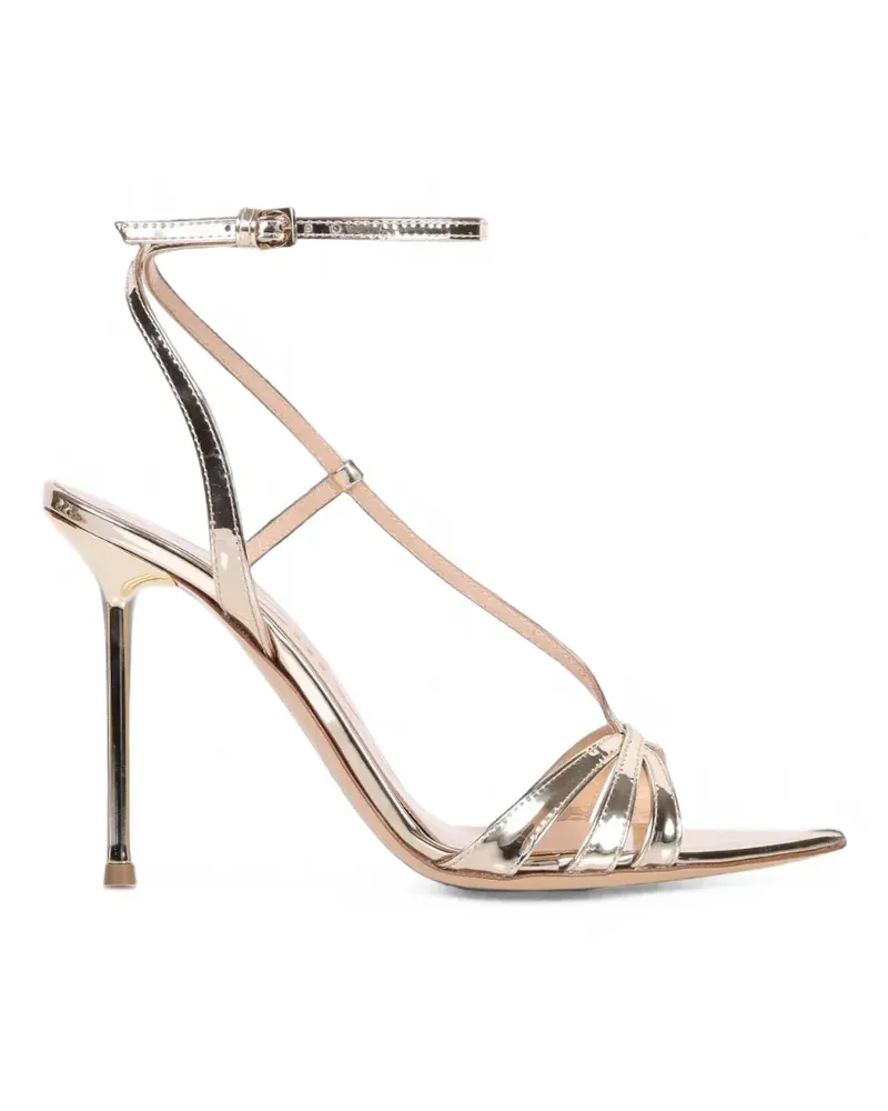 NINALILOU Pixel Sandalen in Metallic-Optik - Gold Gold