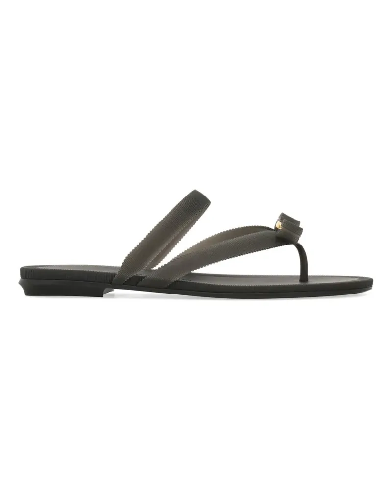 Ferragamo Vara Jelly-Sandalen mit Schleife - Schwarz Schwarz