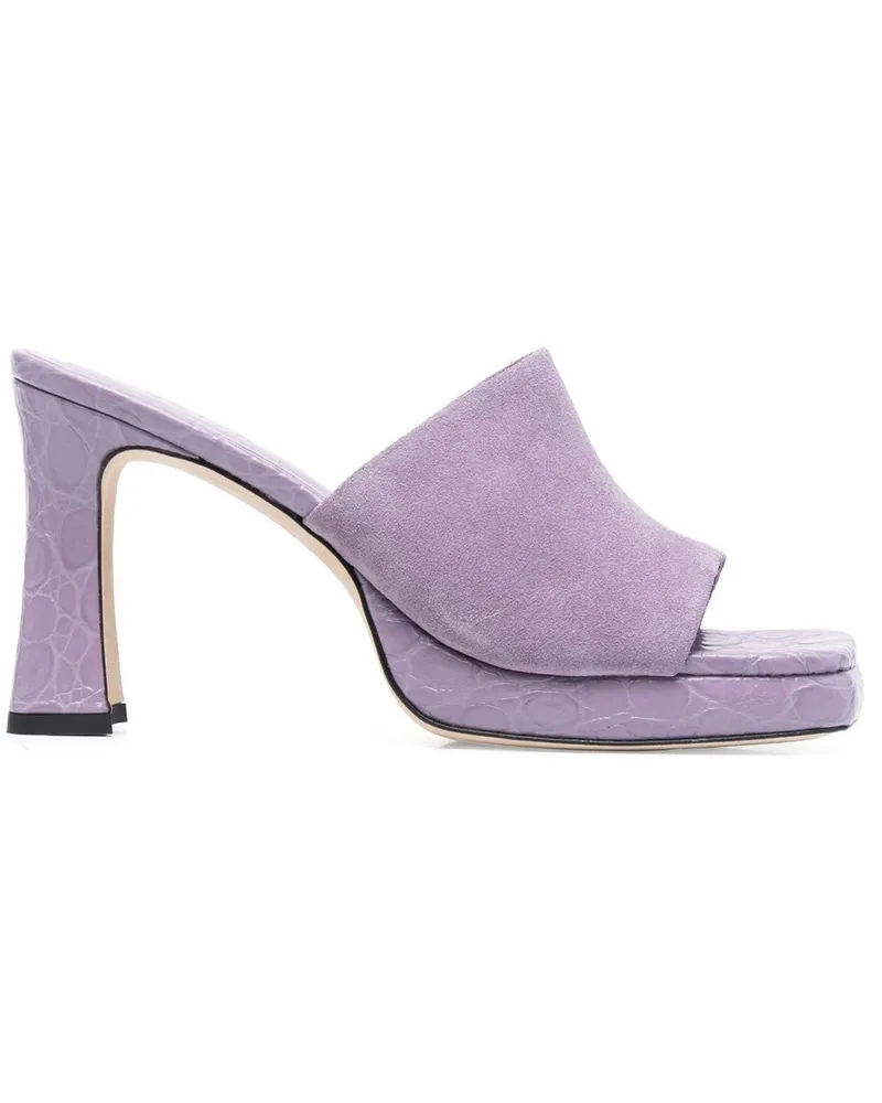 by FAR Pantoletten aus Wildleder 90mm - Violett Violett