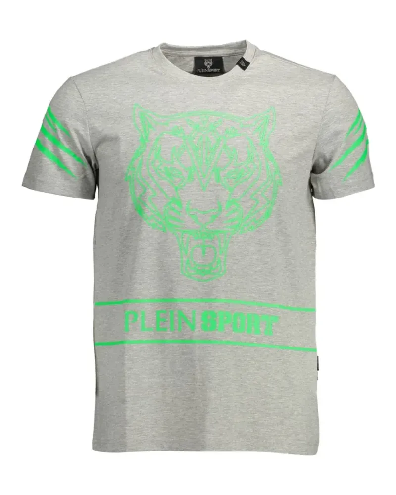 Philipp Plein tiger-print cotton T-shirt - Grau Grau