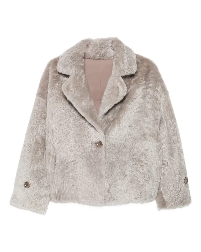 Manzoni 24 Shearling-Mantel - Nude Nude