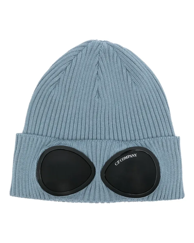 C.P. Company Goggle Beanie - Blau Blau