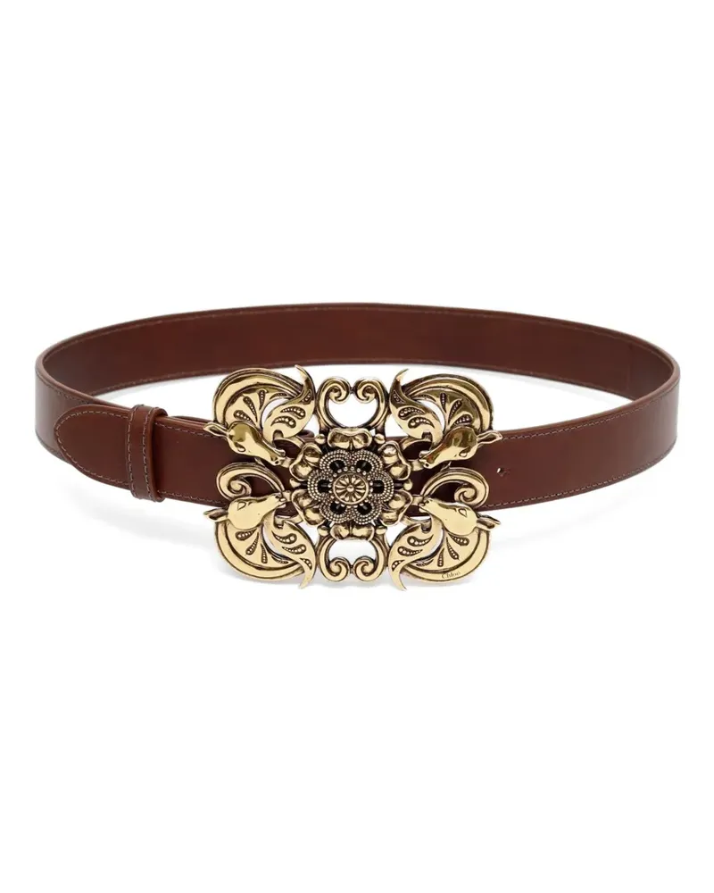 Chloé The  Wild Medallion Gürtel - Braun Braun