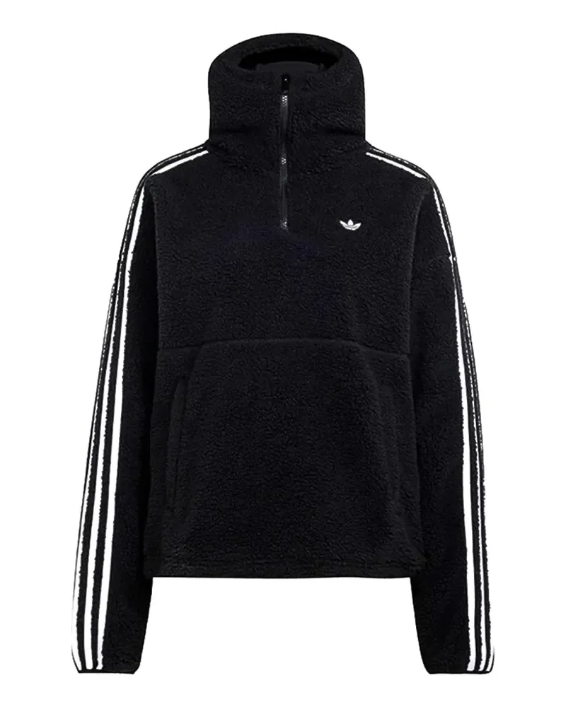 adidas Originals by Jennie fleece logo-patch hoodie - Schwarz Schwarz