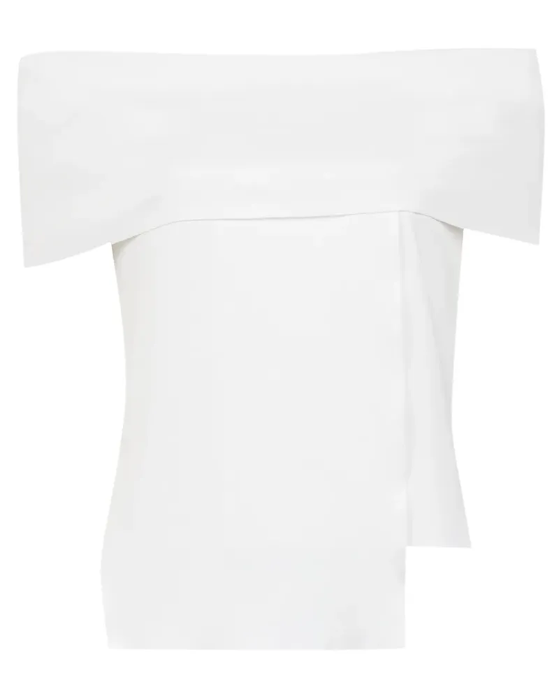 Gloria Coelho Schulterfreies Oberteil - Weiß Weiß