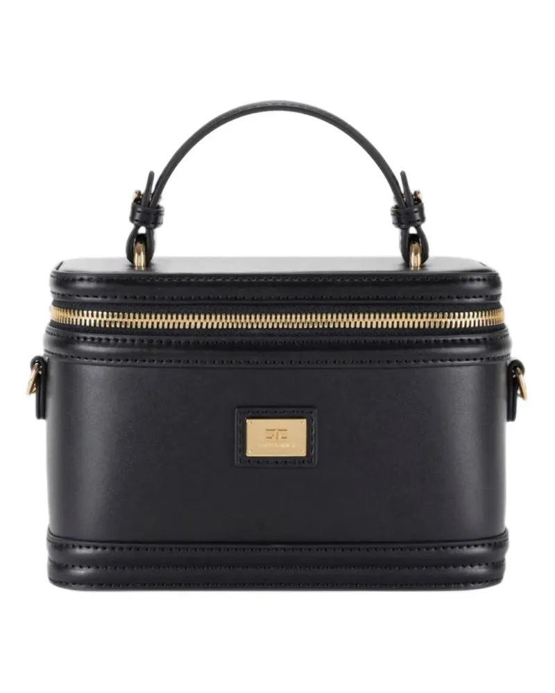 Elisabetta Franchi travel make-up bag - Schwarz Schwarz