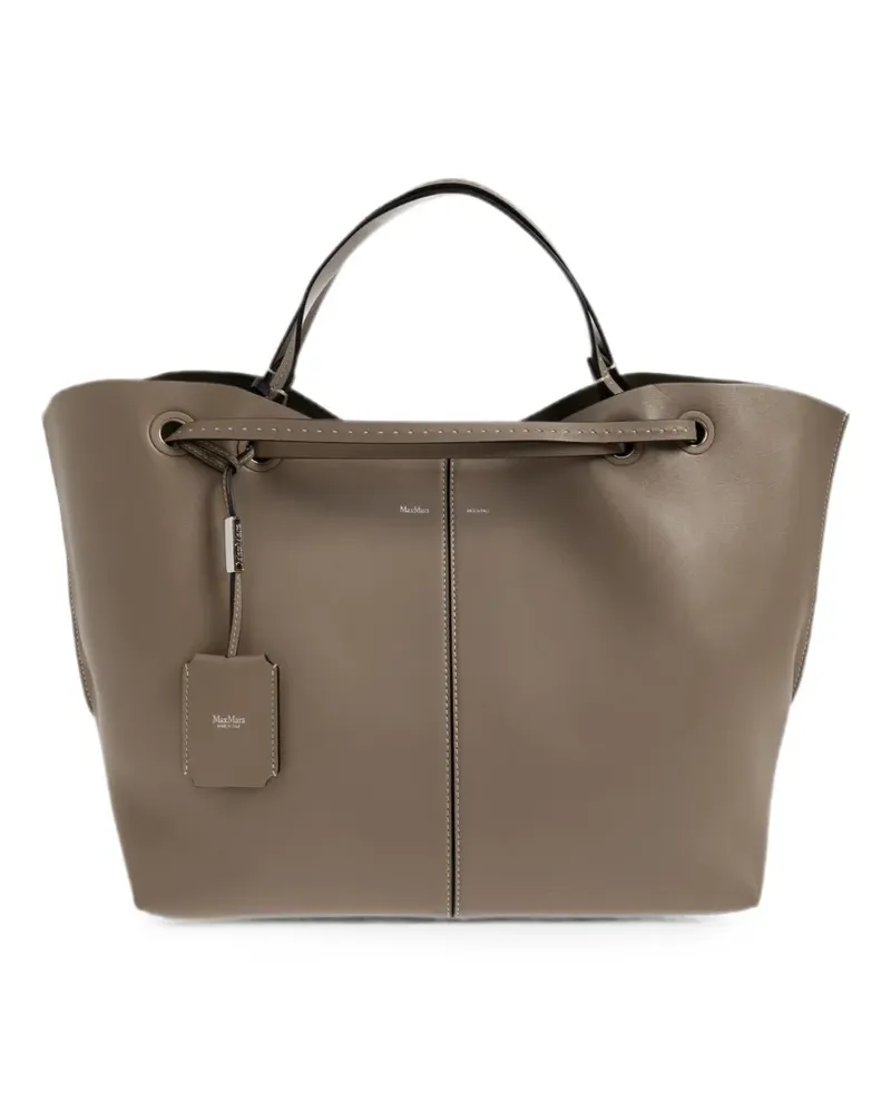Max Mara Schultertasche aus Lammleder - Nude Nude