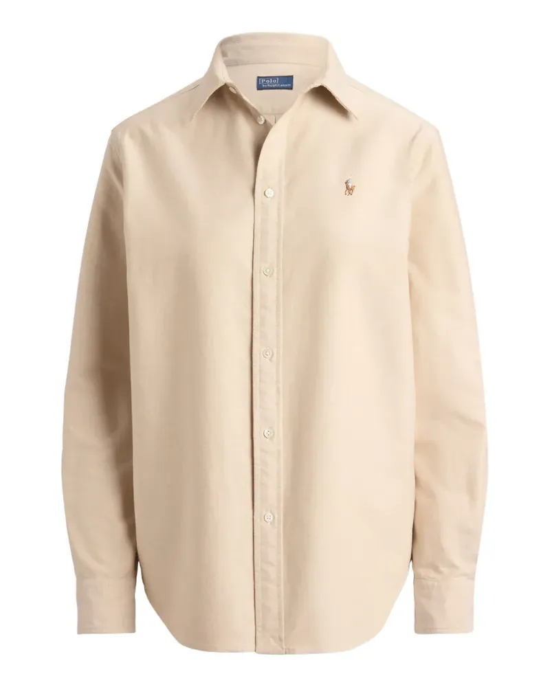 Ralph Lauren Hemd mit Polo Pony - Nude Nude
