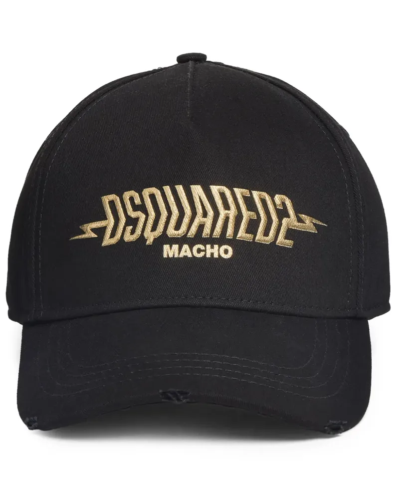 Dsquared2 Baseballkappe mit Logo-Print - Schwarz Schwarz