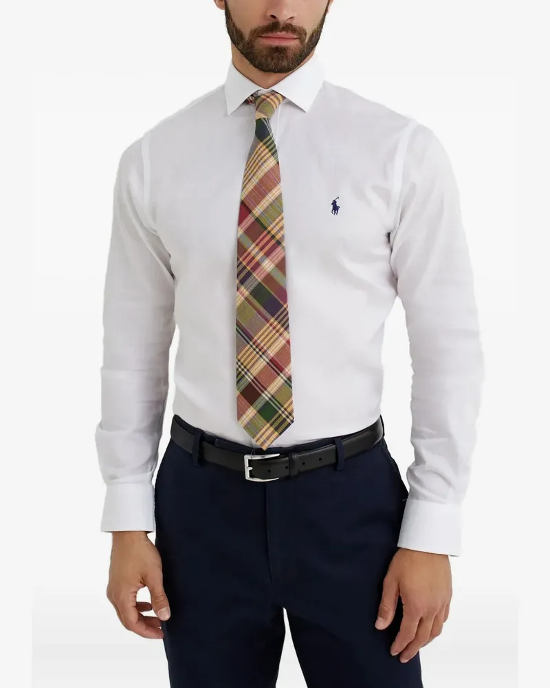 Ralph Lauren plaid cotton tie - Gelb Gelb