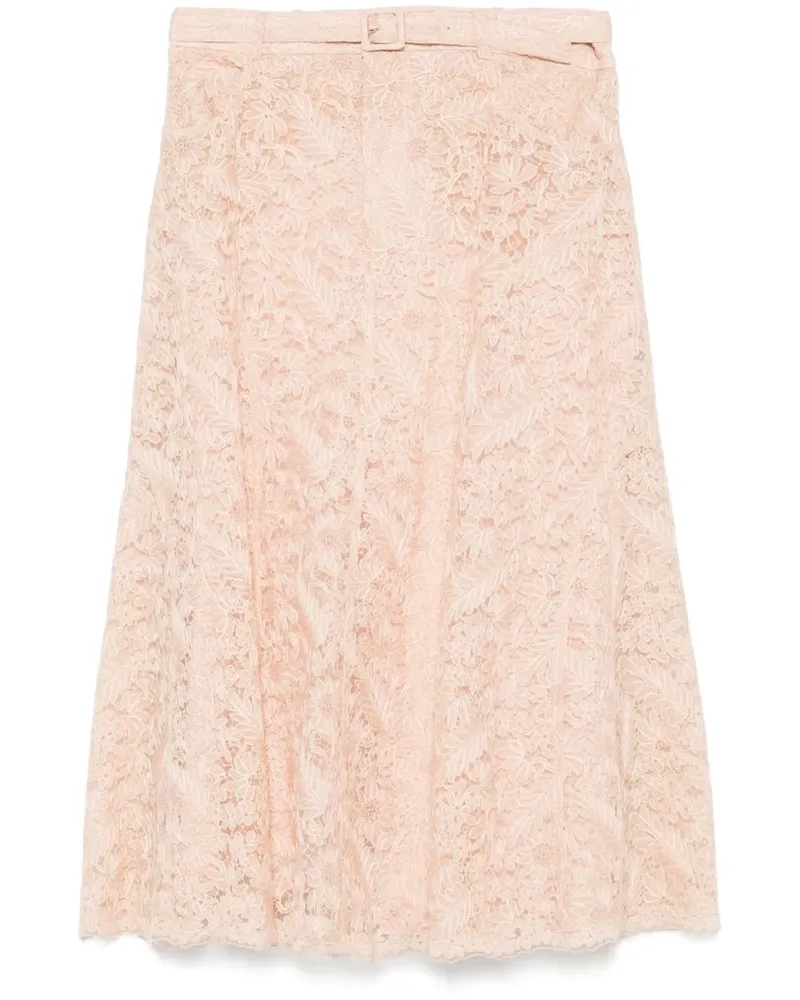 Ermanno Scervino Midirock aus Spitze - Rosa Rosa