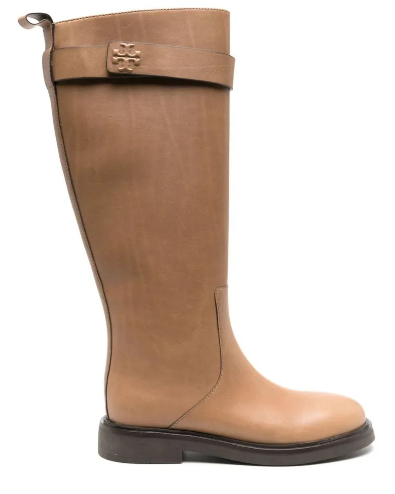 Tory Burch Kniehohe Stiefel Braun