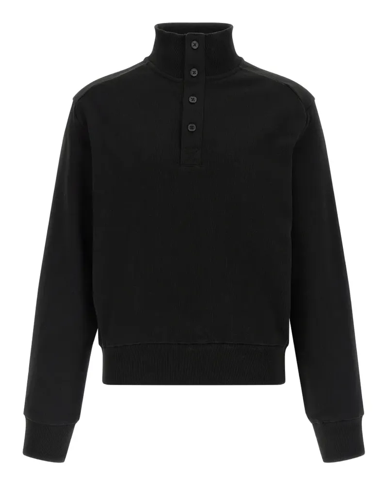 Entire Studios high-neck buttoned sweatshirt - Schwarz Schwarz