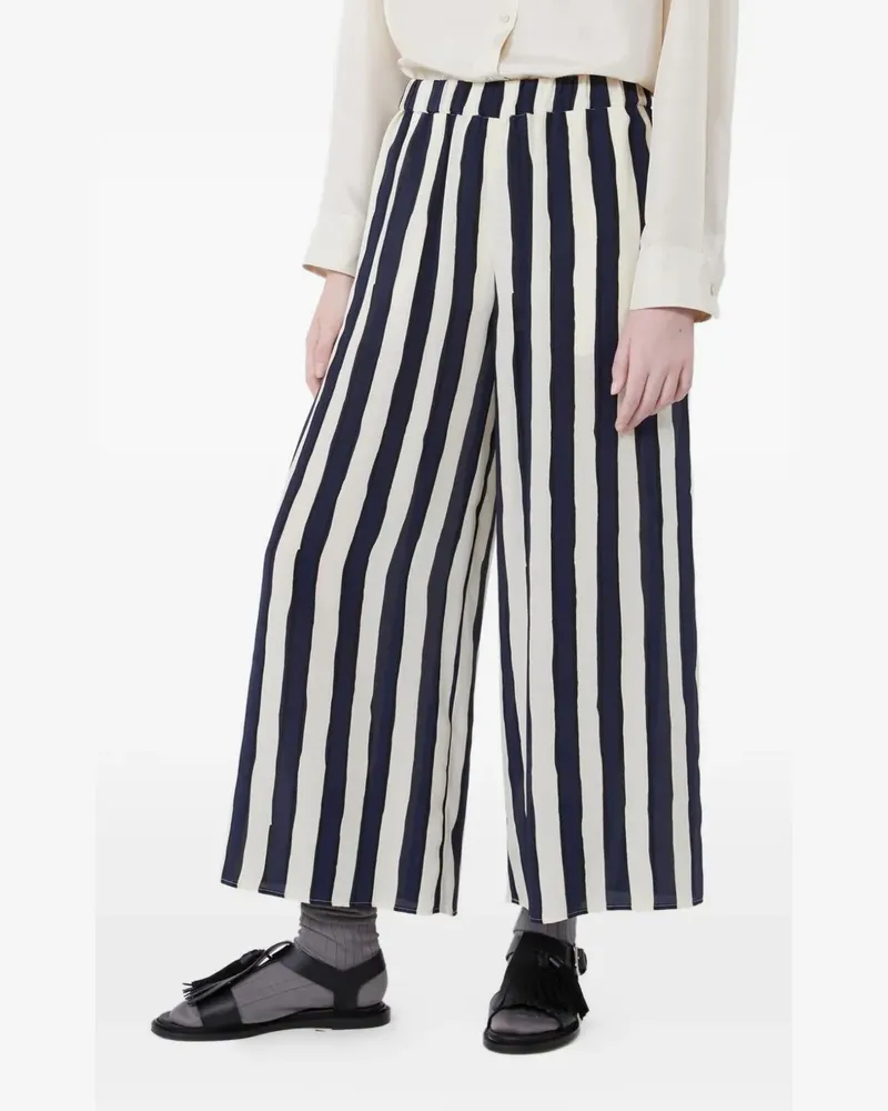 Max Mara Gestreifte Nirvana Hose - Blau Blau