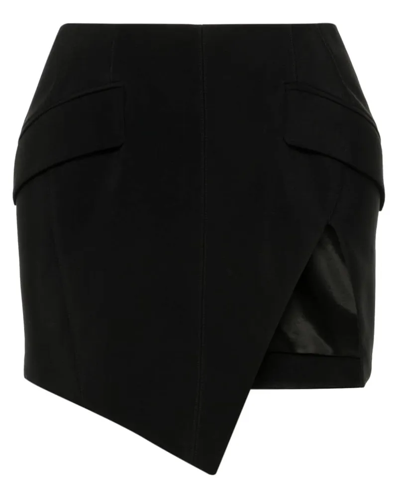 Thierry Mugler Minirock mit Schlitz - Schwarz Schwarz