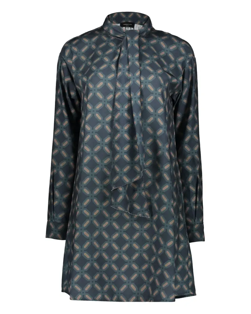 Fabiana Filippi Minikleid mit Muster - Blau Blau