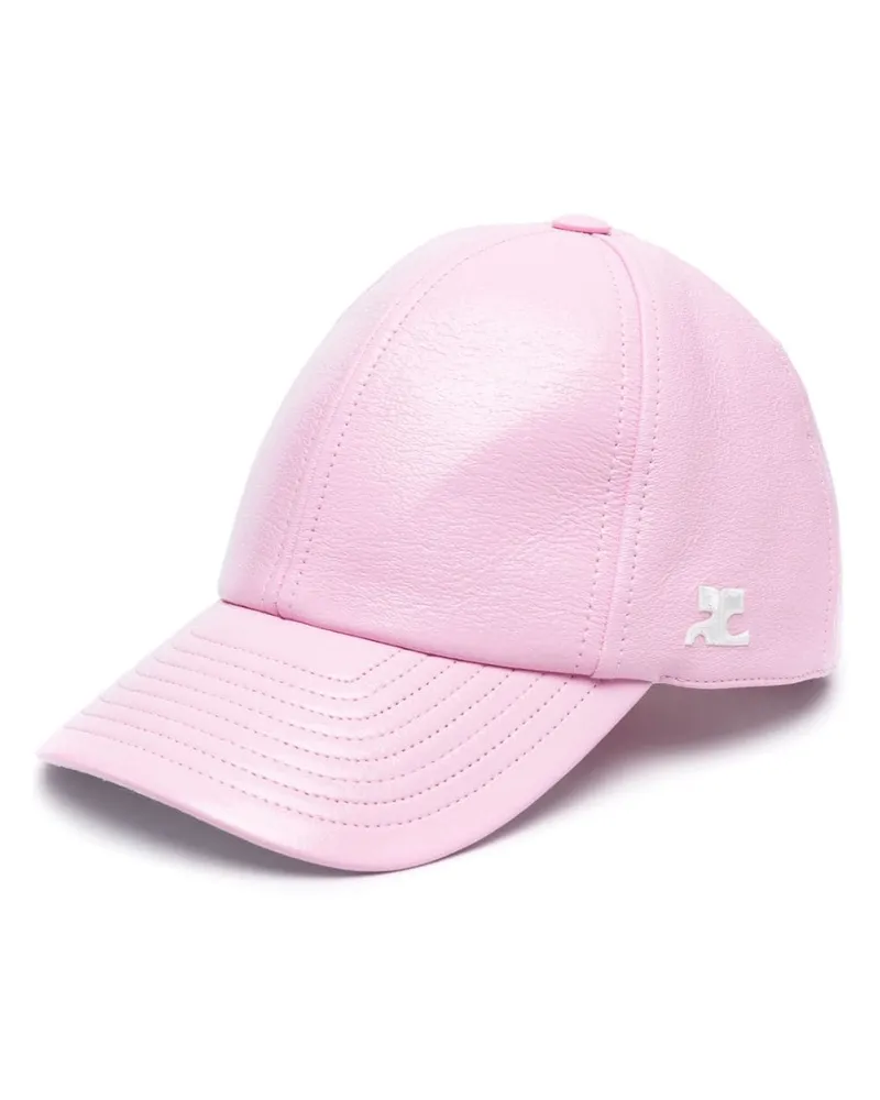 Courrèges Baseballkappe aus gekörnter Textur - Rosa Rosa