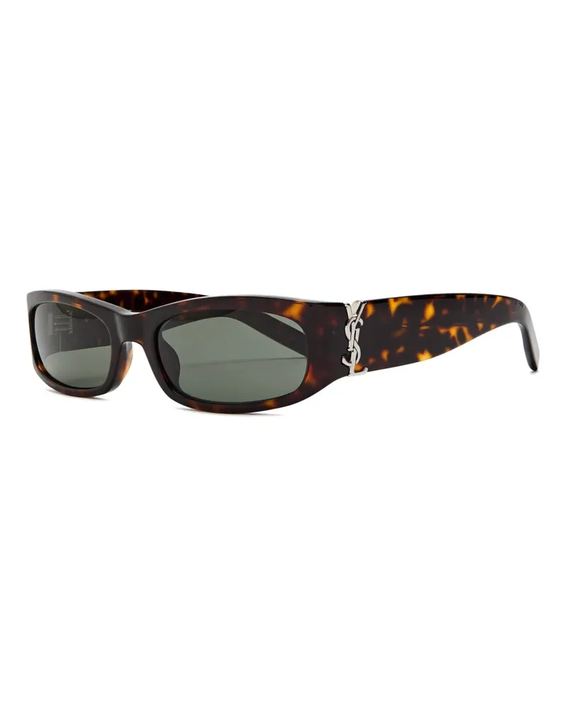 Saint Laurent SL M140 Havana Sonnenbrille mit Logo - Braun Braun