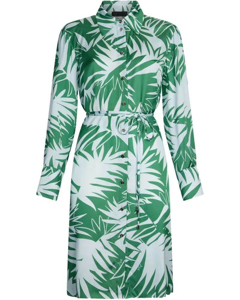 Liu Jo Hemdkleid mit Print - Grün Grün