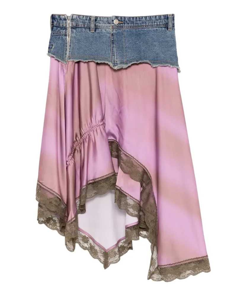 Andersson Bell Jeans-Midirock aus Spitze - Rosa Rosa