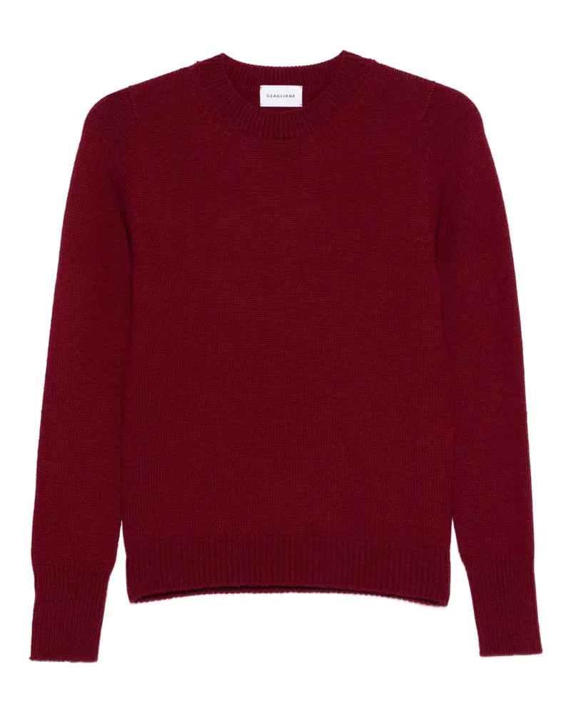 Scaglione Rollkragenpullover aus Merinowolle - Rot Rot