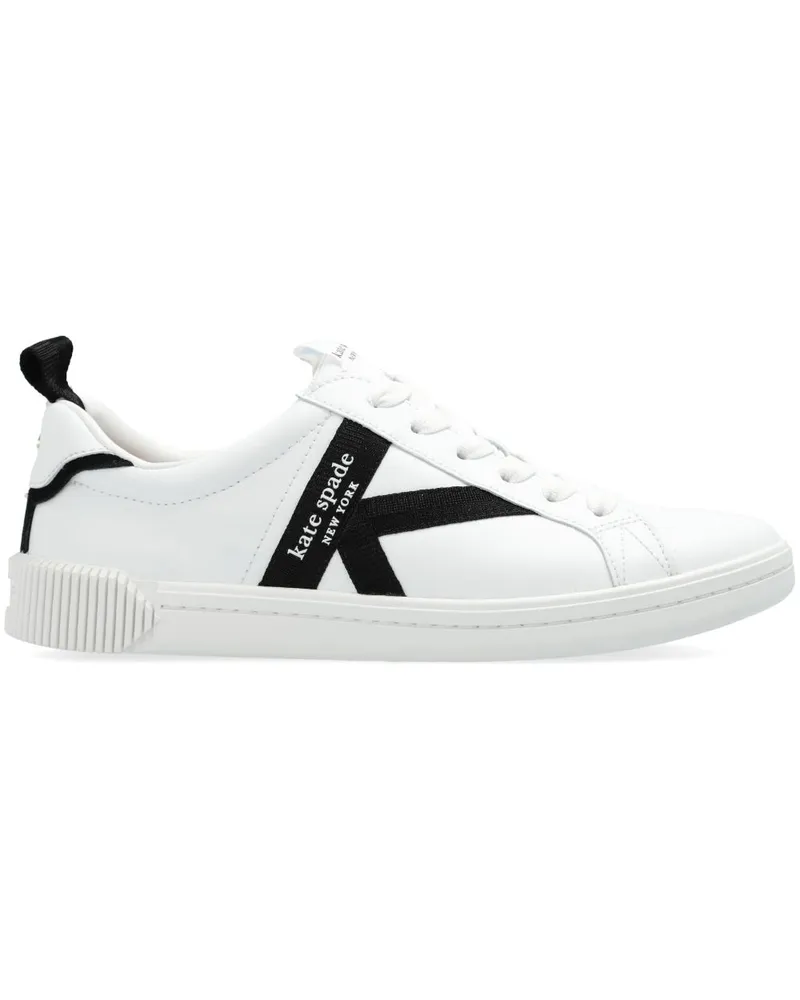 Kate Spade Signature Sneakers mit Logo-Streifen Weiß