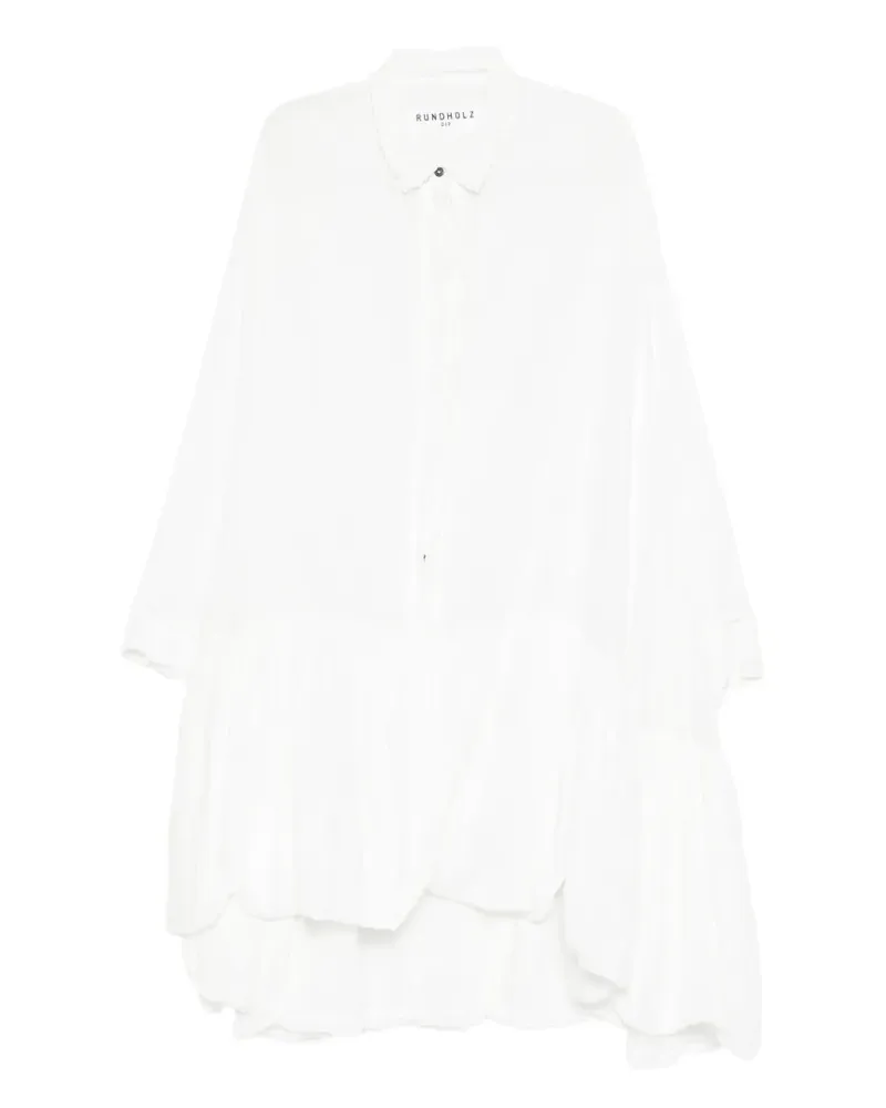 Studiorundholz ruffled tiered dress - Weiß Weiß