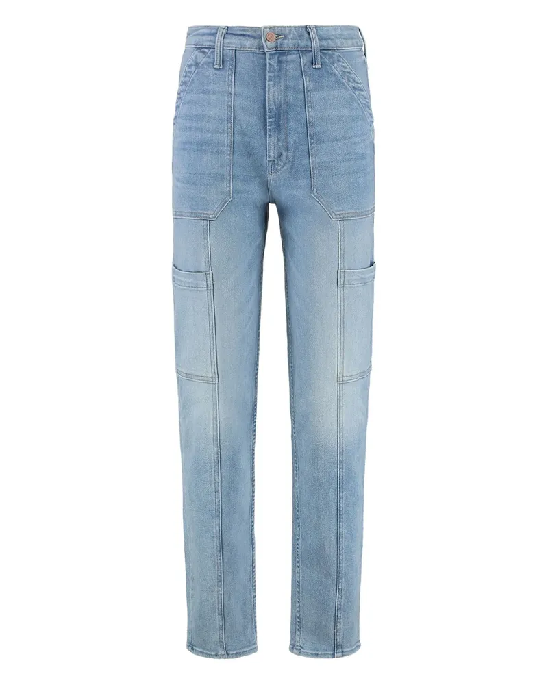 Mother Jeans mit doppelten Taschen - Blau Blau