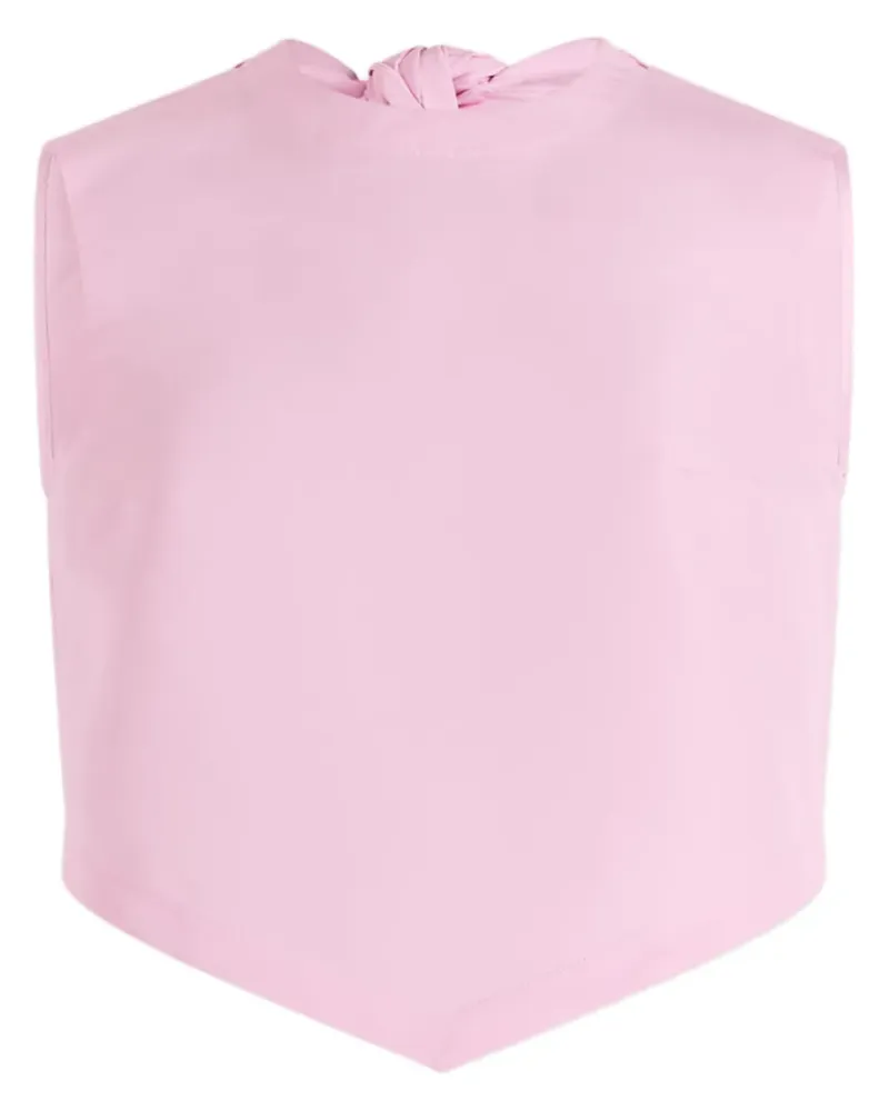 Patou Faille-Top mit Schal - Rosa Rosa