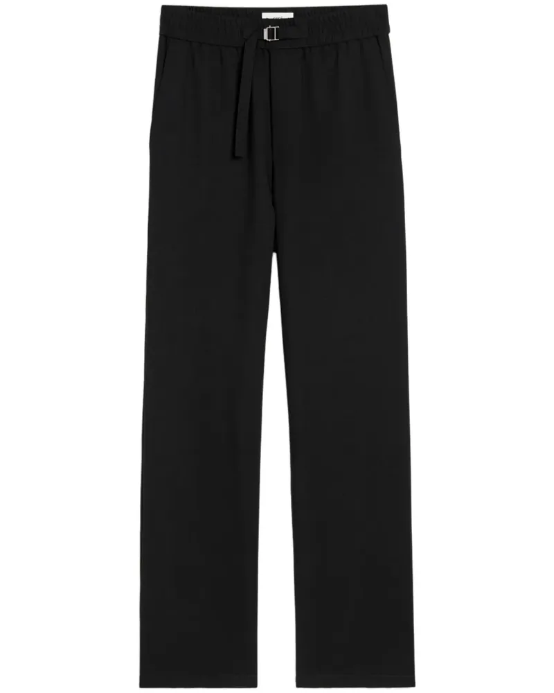 AMI Paris Hose mit geradem Bein - Schwarz Schwarz
