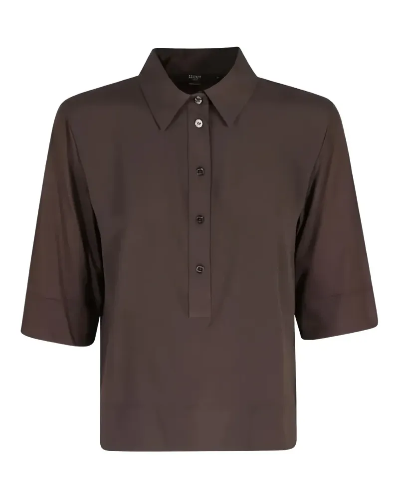 Seventy button-placket short-sleeve polo shirt - Braun Braun