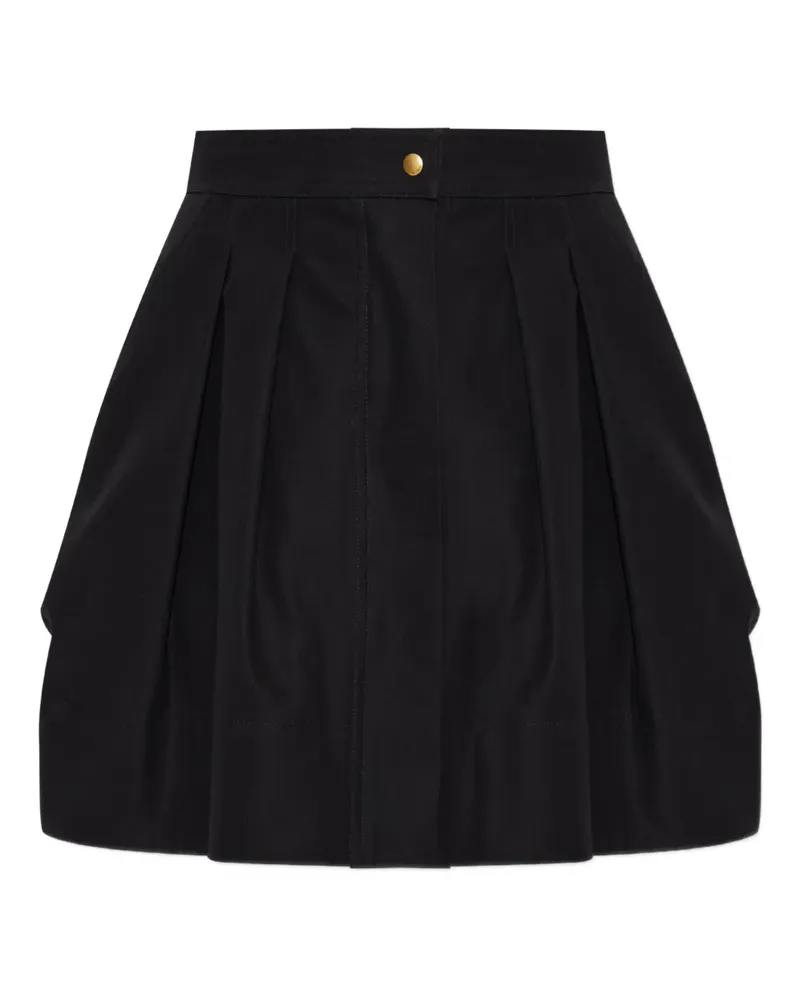 Max Mara plissierter Rock - Schwarz Schwarz