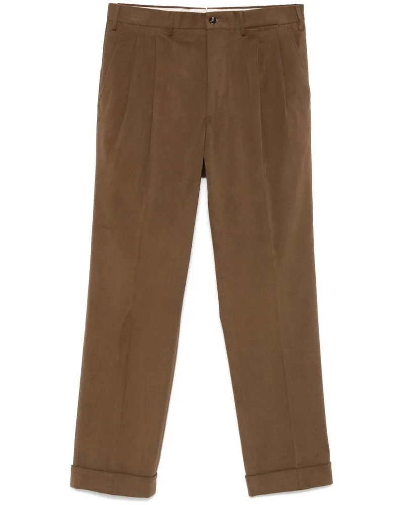 Dell'oglio Hose mit Tapered-Bein - Braun Braun