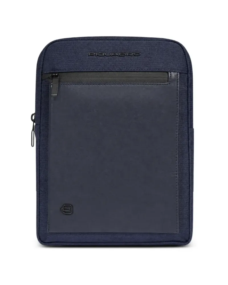 Piquadro Rucksack mit Logo-Schild - Blau Blau