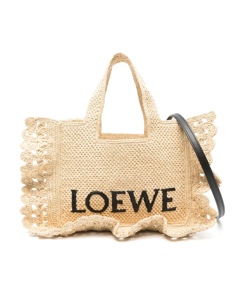 Loewe Kleine Font Tote Bag - Nude Nude