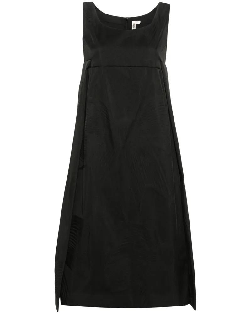 Comme des Garçons Trägerkleid mit Jacquardmuster - Schwarz Schwarz