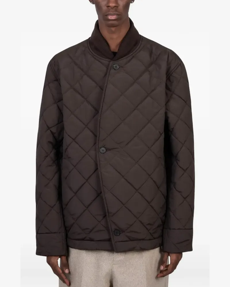 Jacquemus Bastide diamond-quilted jacket - Braun Braun