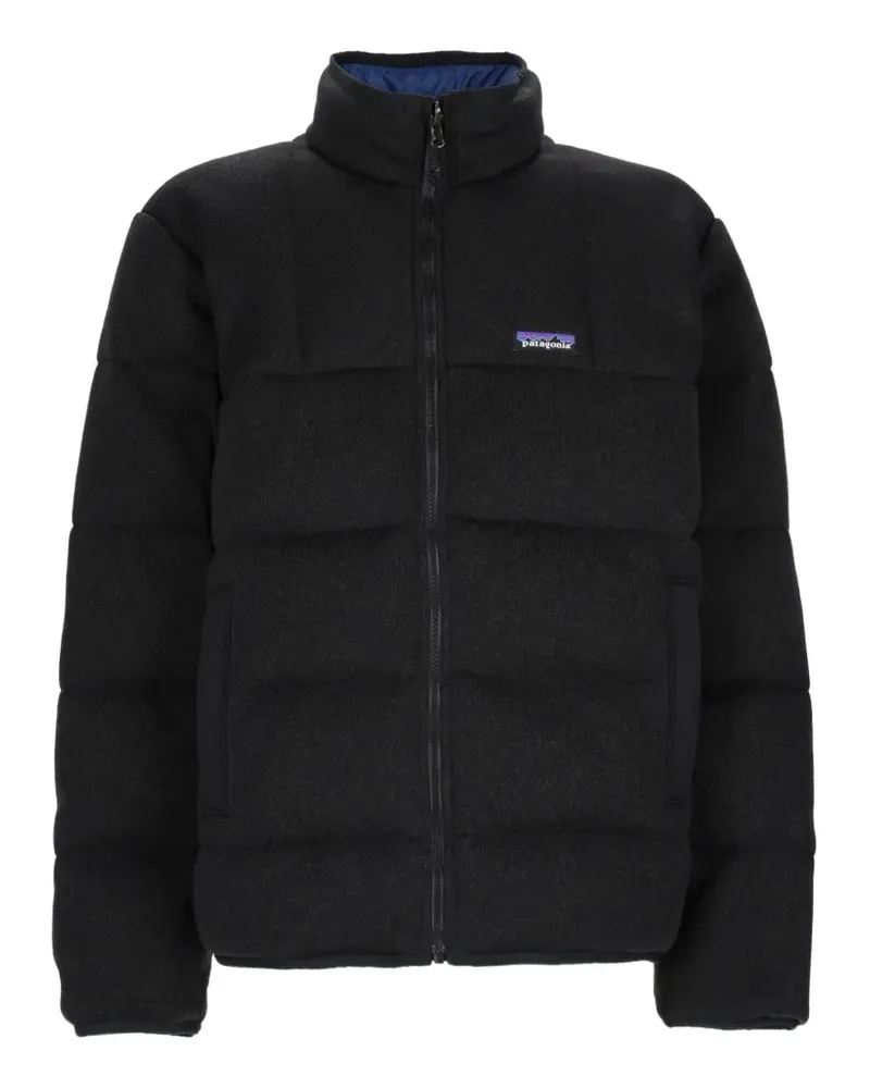 Patagonia Gesteppte Jacke mit Logo-Patch - Schwarz Schwarz