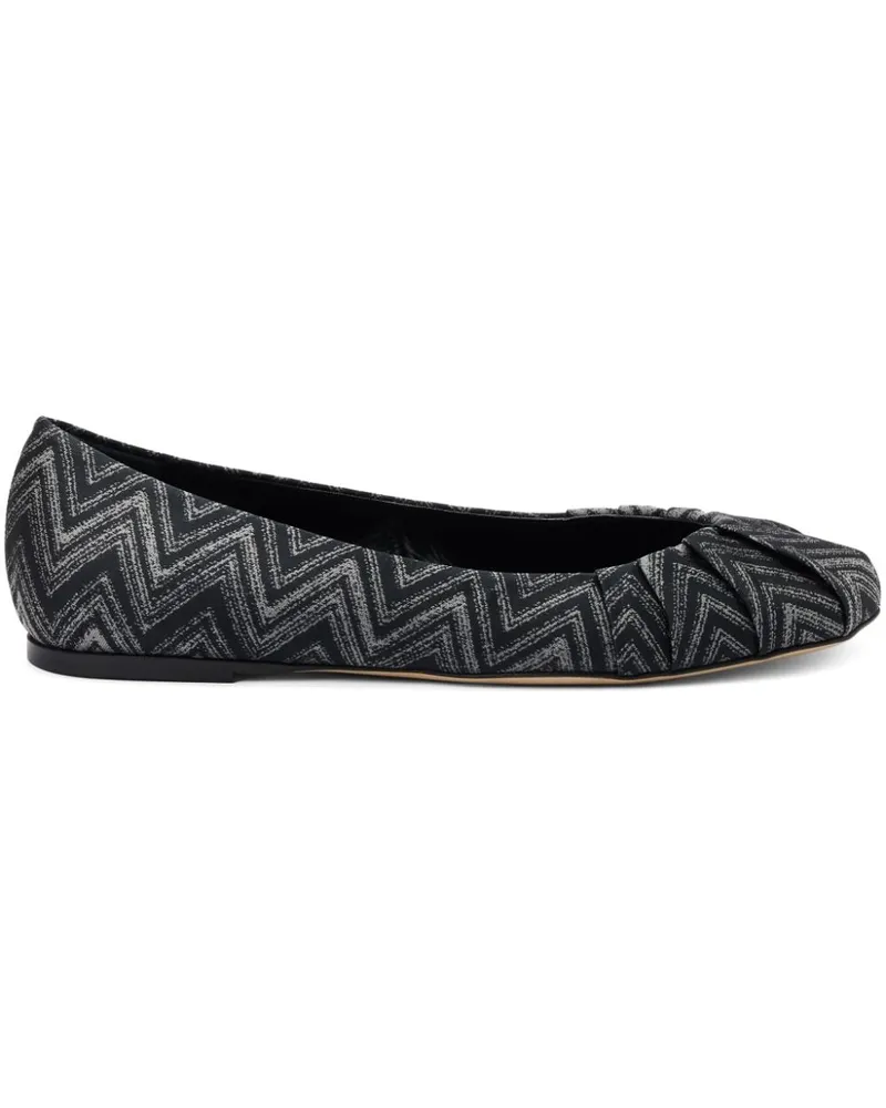 Missoni Ballerinas mit Zickzackmuster - Grau Grau