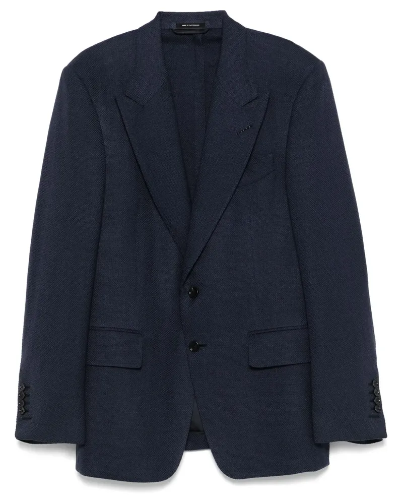 Tom Ford Einreihiges Sakko - Blau Blau