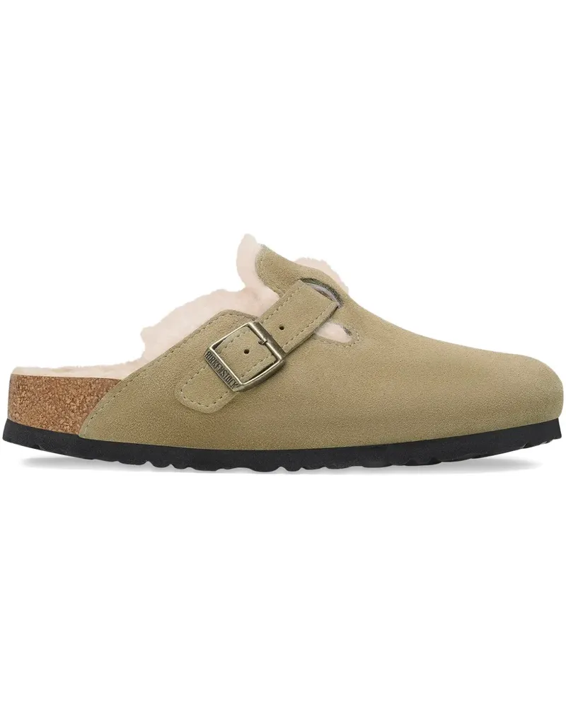 Birkenstock Boston buckle mules - Nude Nude