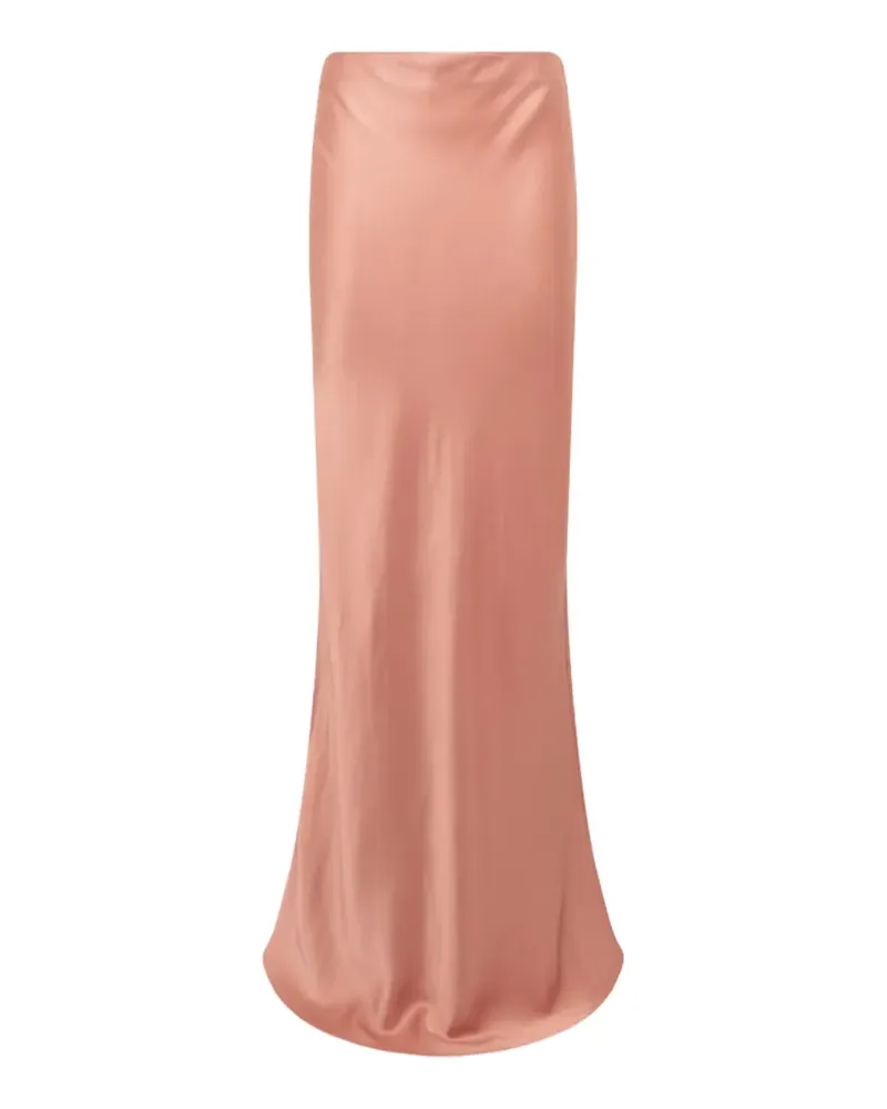 Blumarine Maxirock mit Satinoptik - Rosa Rosa