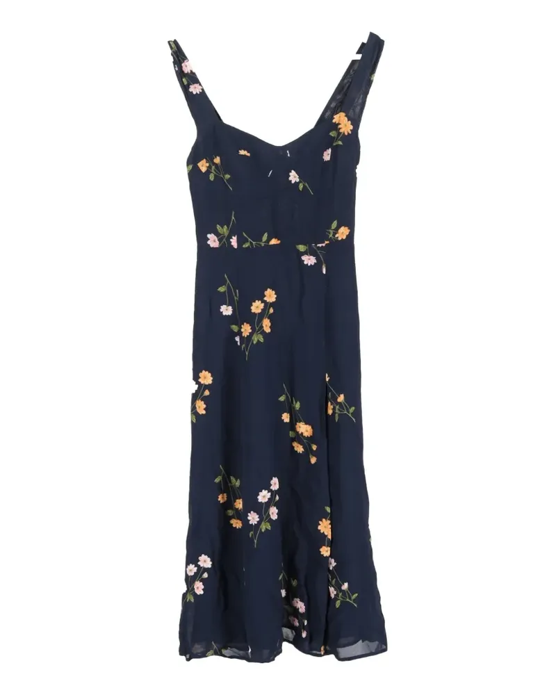 Reformation floral-print midi dress - Blau Blau