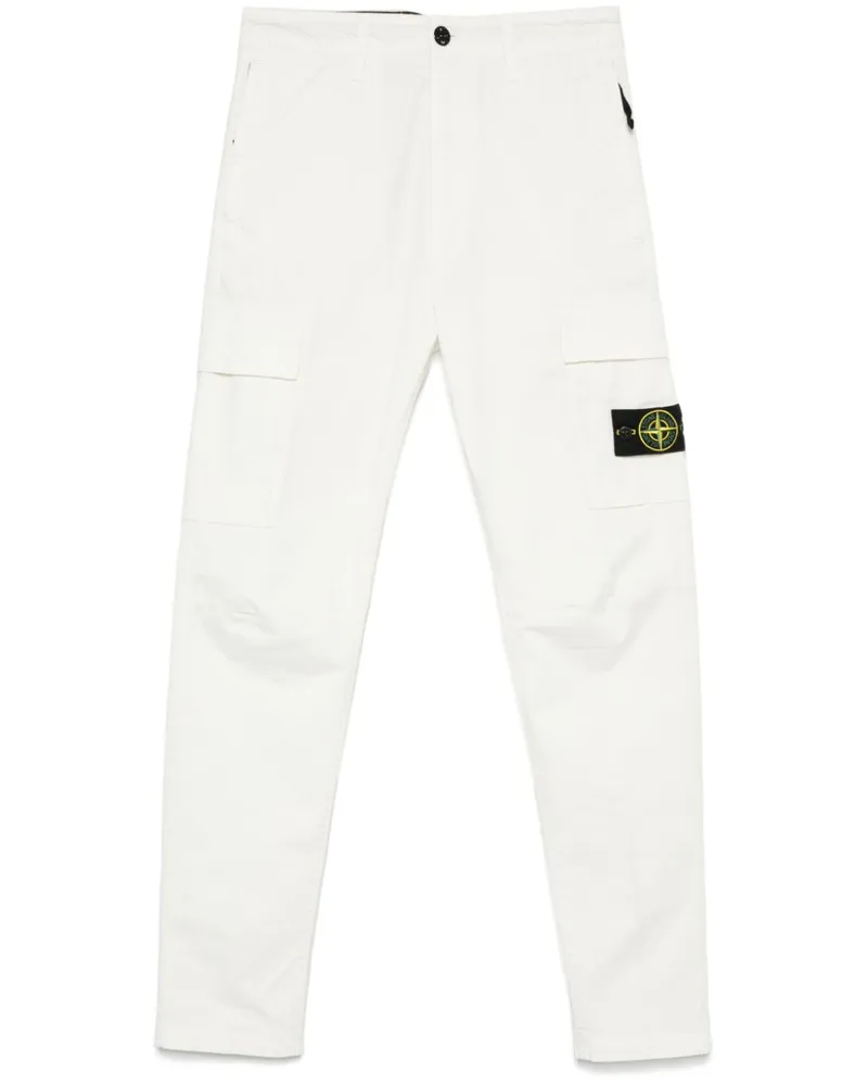 Stone Island Hose mit Kompass-Patch - Nude Nude