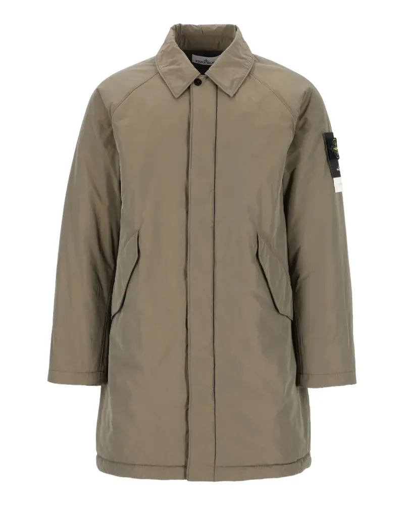 Stone Island Wattierter 7100002 Micro Twill-Mantel - Nude Nude